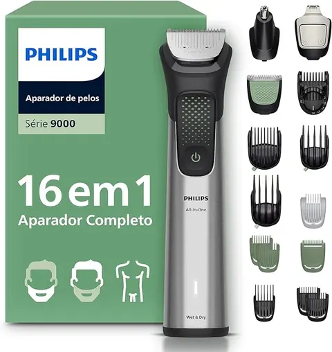 Aparador de Pelos Philips All-in-One 16 em 1 Série 9000