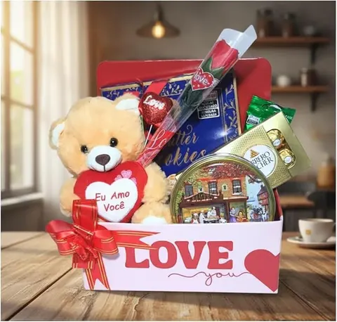 🌹 Cesta “Love You Para Sempre” 🌹