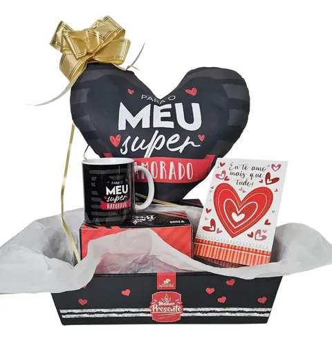 Cesta Dia Dos Namorados Presente Para Namorado Kit De Amor