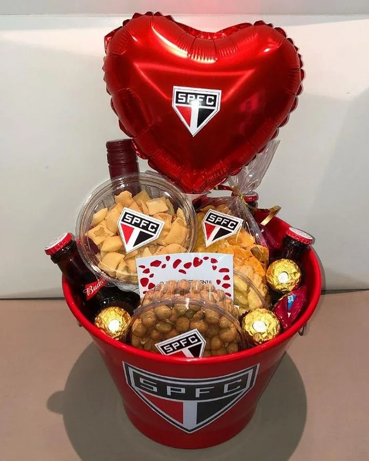 Cesta Presente São Paulo FC ❤️🤍🖤