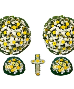 Conjunto de Coroa de Flores Tradicional