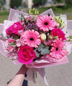 Buquê Amor em Tons de Rosa