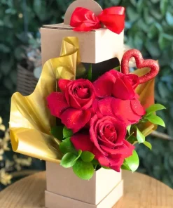 Cesta Rosas Vermelhas